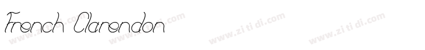 French Clarendon字体转换
